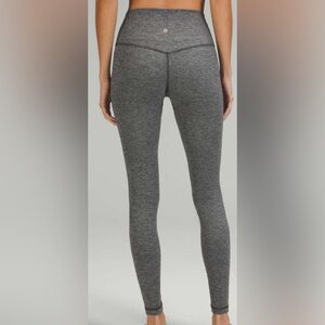 Lululemon heathered graphite grey aligns size 4
